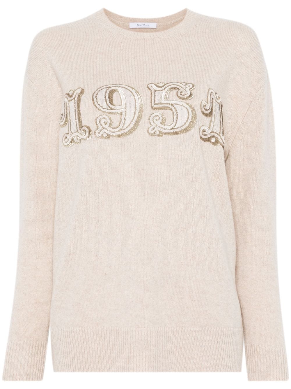 Max Mara Sweaters Beige Wool Cashmere