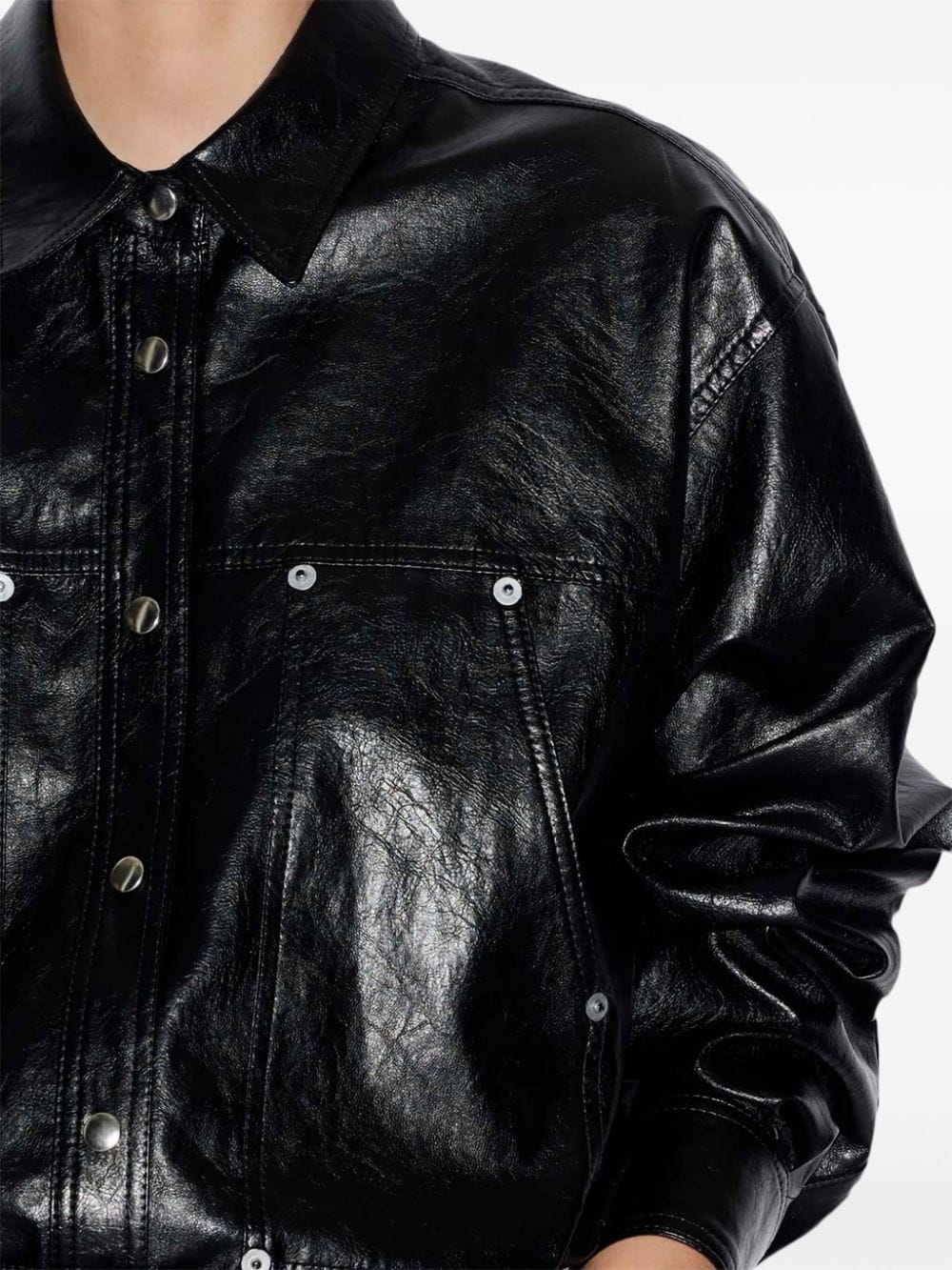 Marant Etoile Shirts Black Outer: Polyurethane