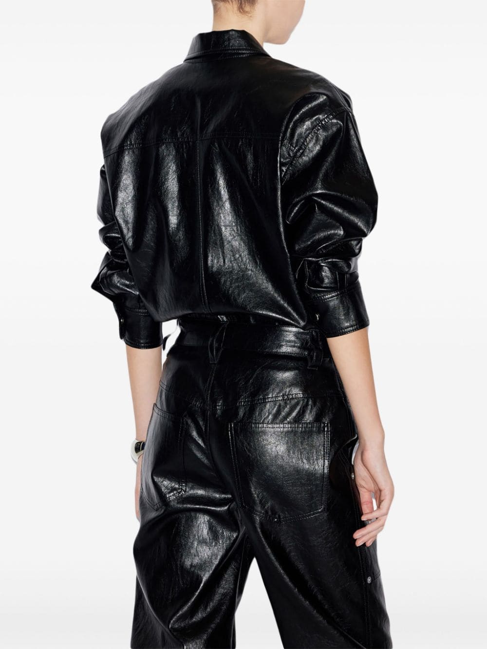 Marant Etoile Shirts Black Outer: Polyurethane