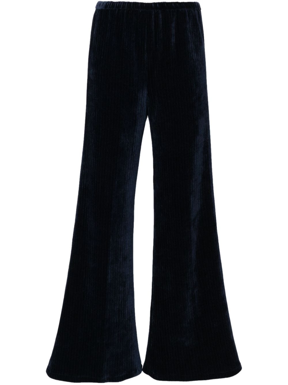 Forte Trousers Blue Polyester Elastane