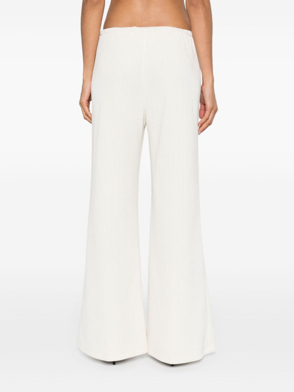 Forte Trousers Ivory Polyester Elastane
