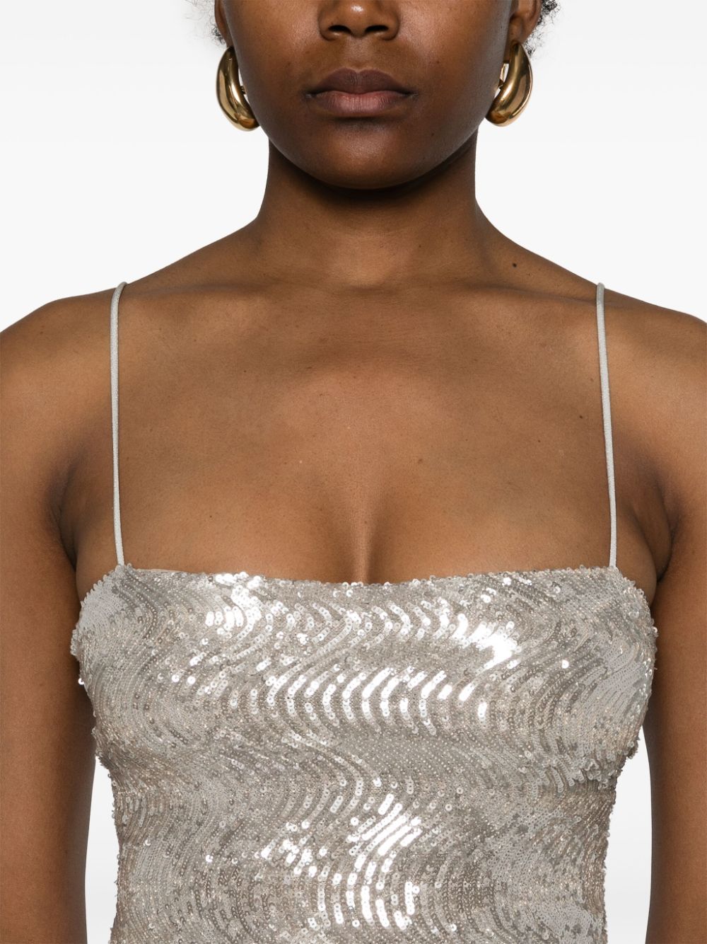 Forte Top Silver Polyester Elastane