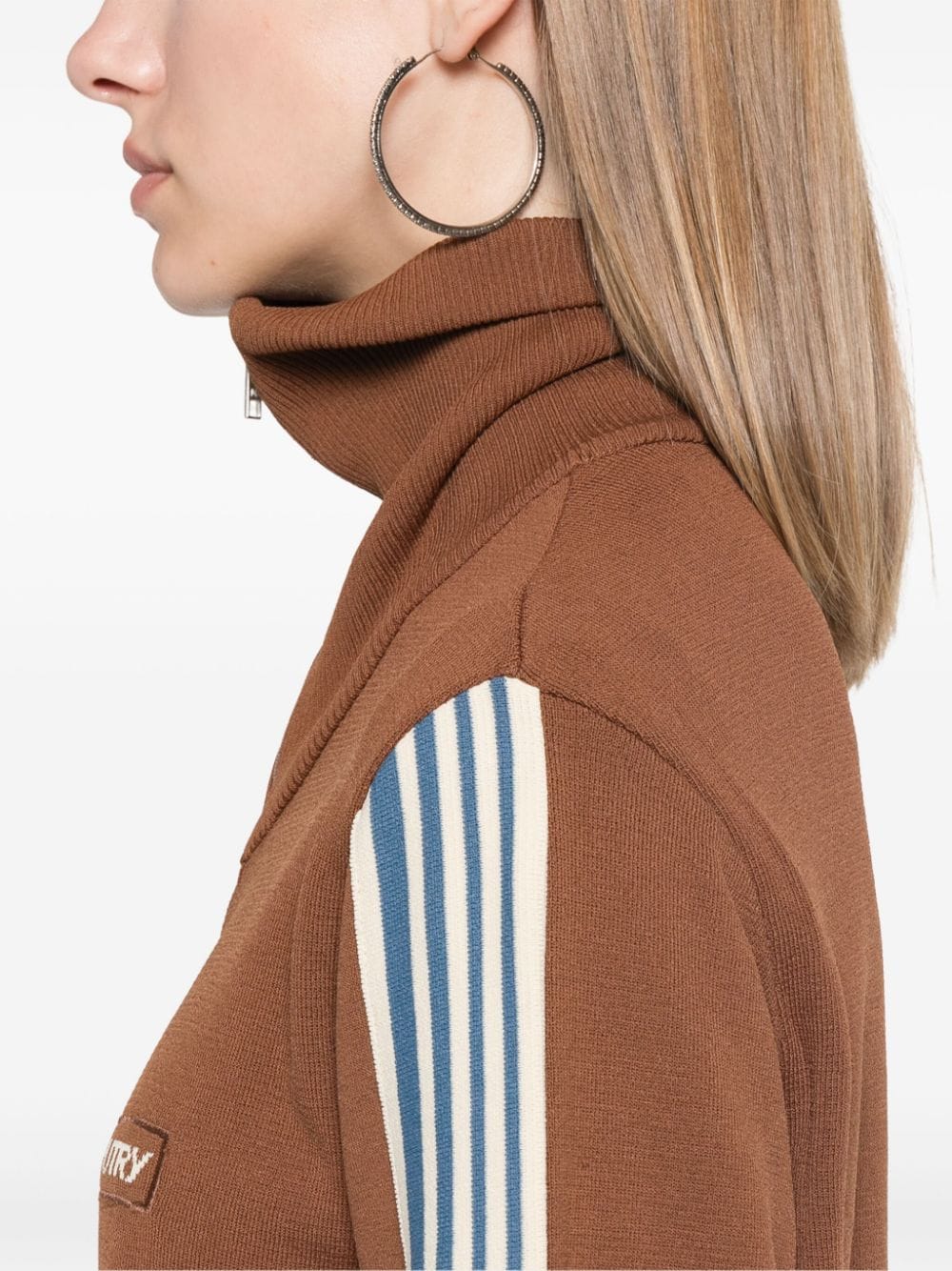 Autry Sweaters Brown Viscose Nylon