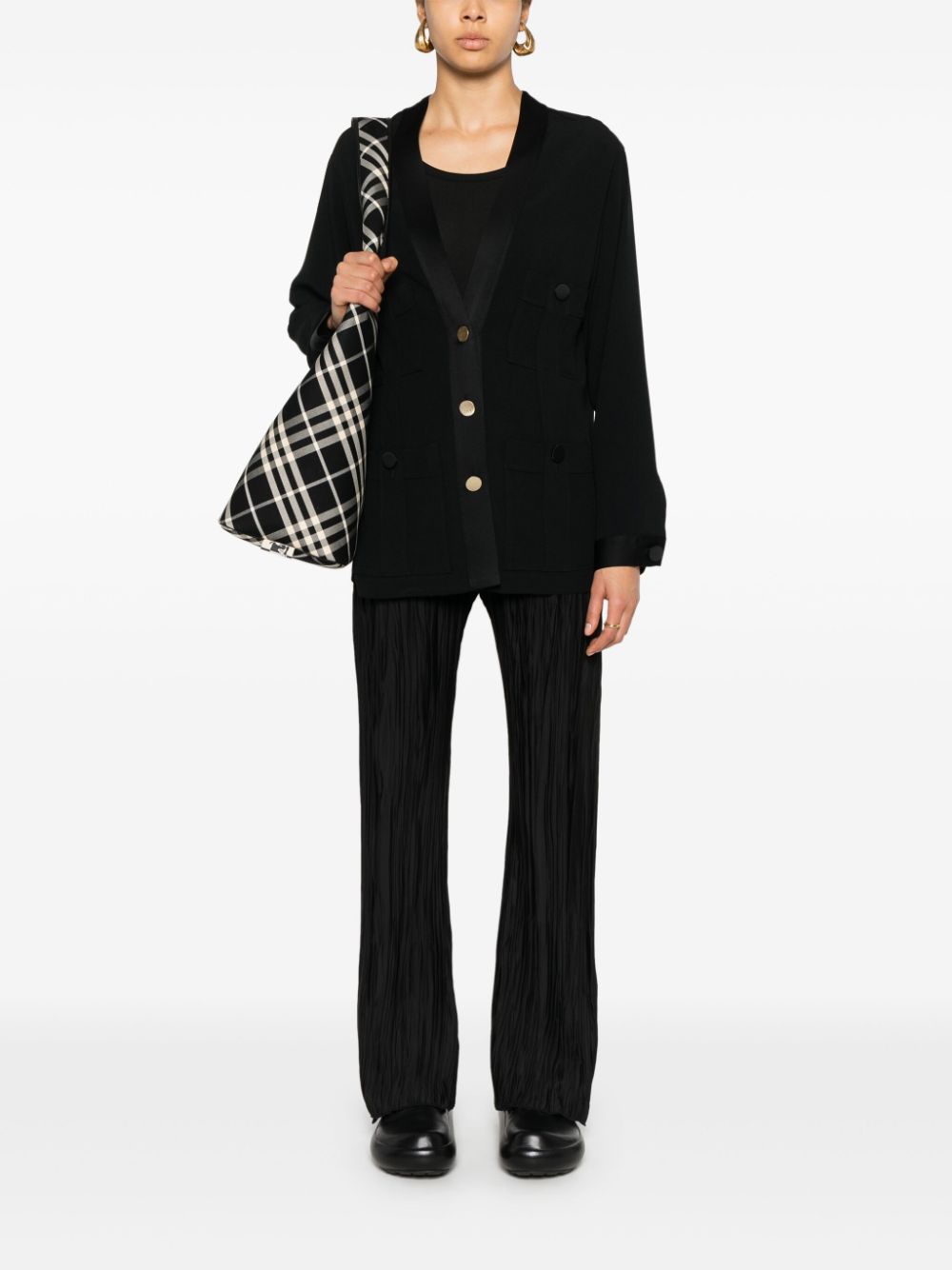 Forte Trousers Black Polyester