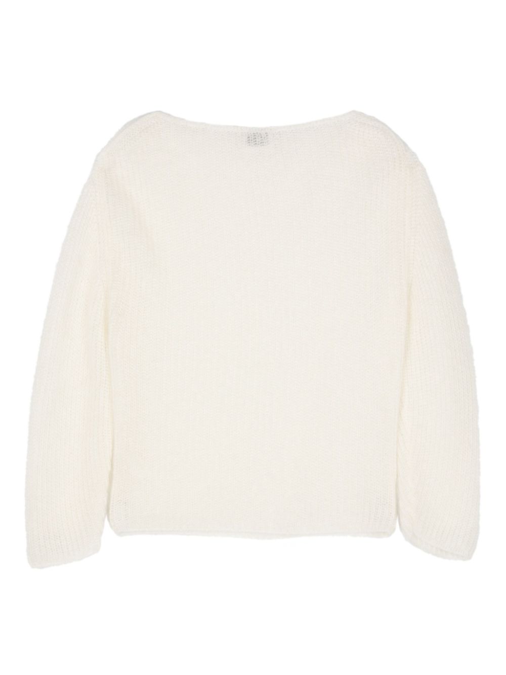 Forte Sweaters White Mohair Polyamide Virgin Wool