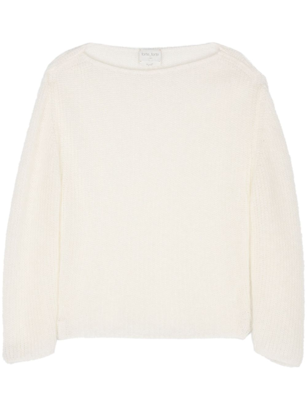 Forte Sweaters White Mohair Polyamide Virgin Wool
