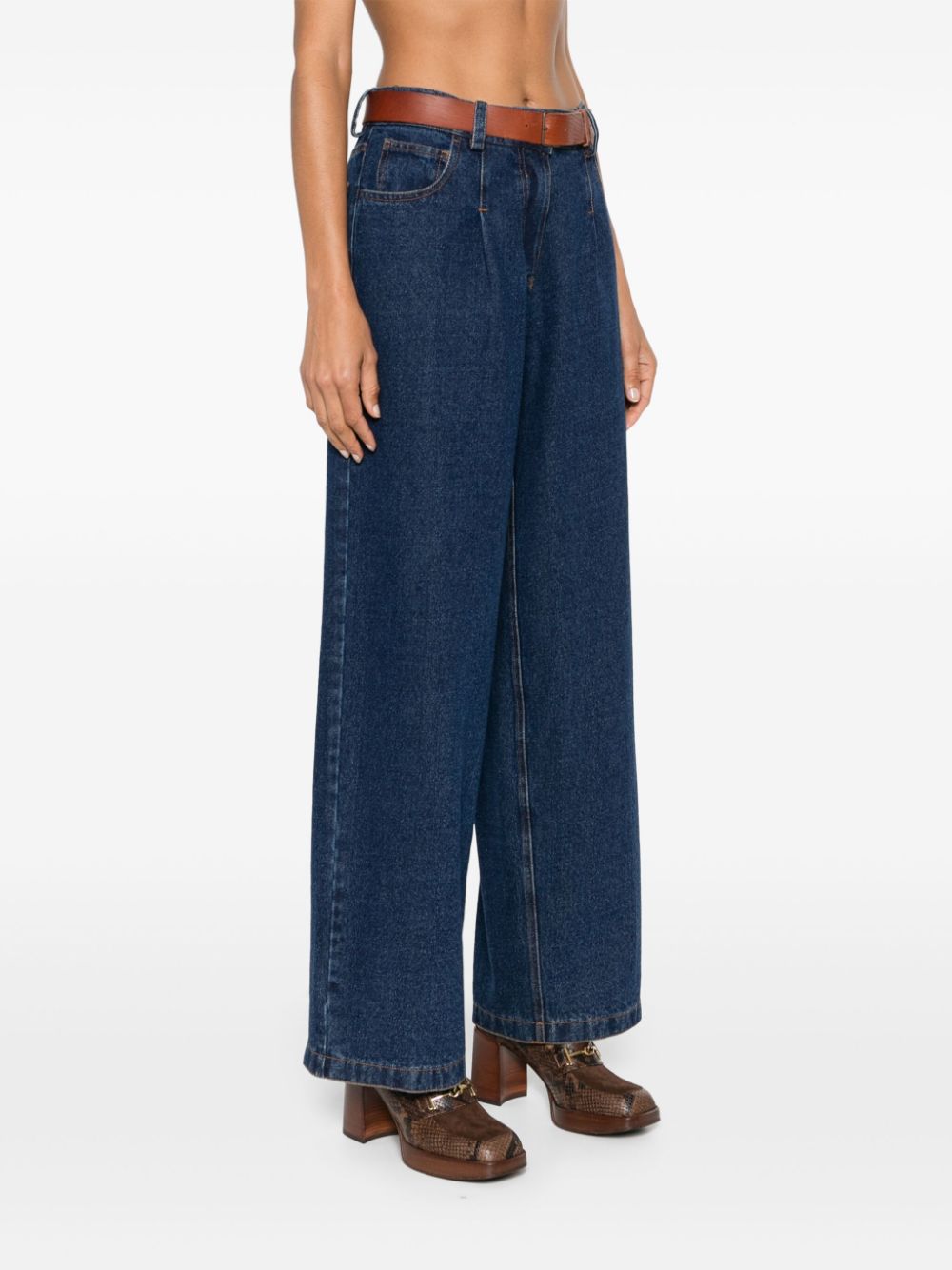 Forte Jeans Blue Cotton