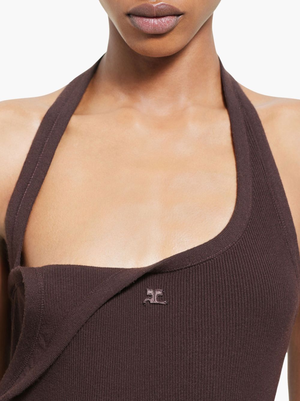 Courreges Dresses Brown Viscose