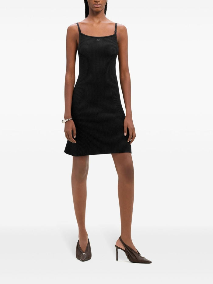 COURREGES PRE Dresses Black Viscose Polyester