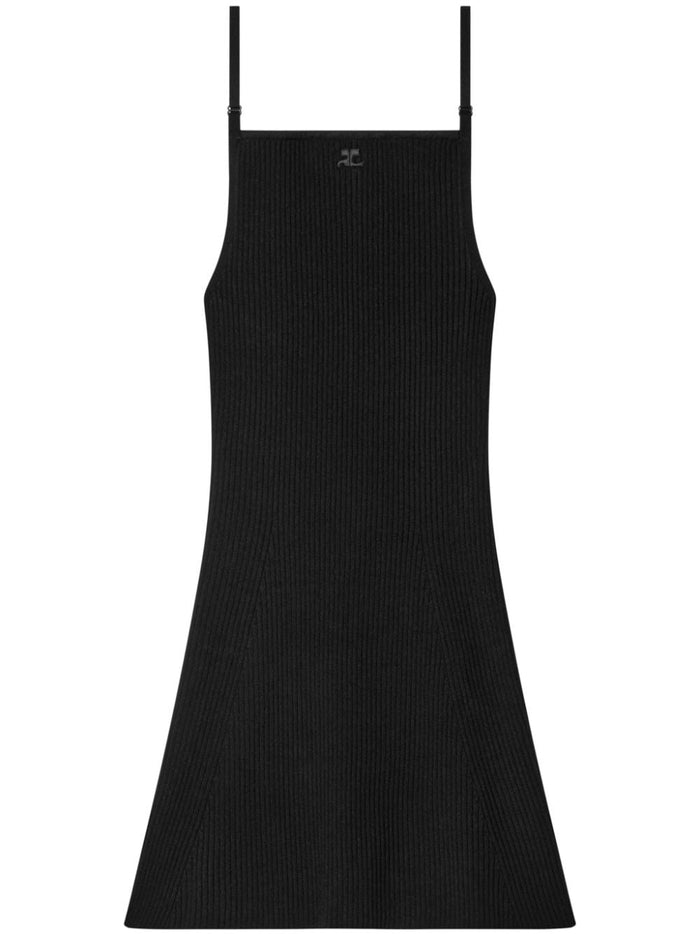 COURREGES PRE Dresses Black Viscose Polyester