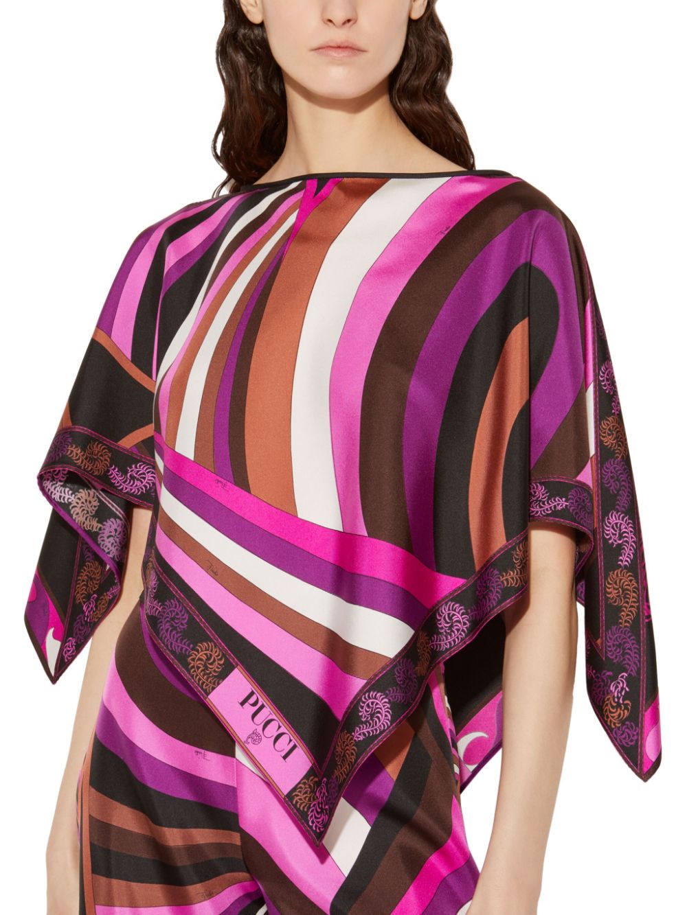 Pucci Top Fuchsia Fabric