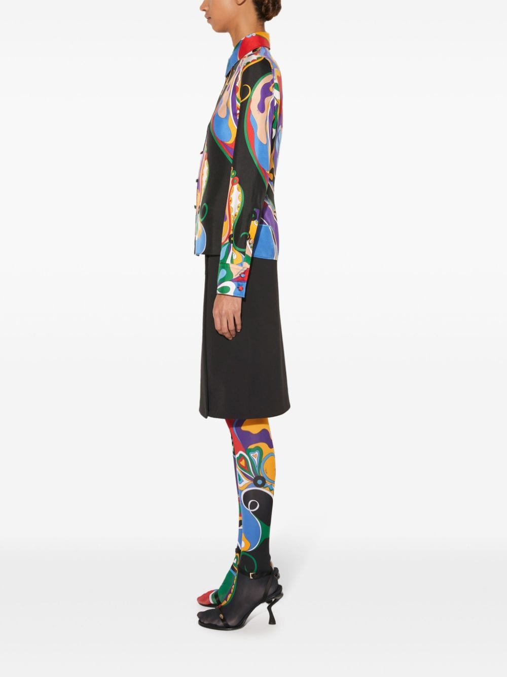 Pucci Shirts Purple Silk