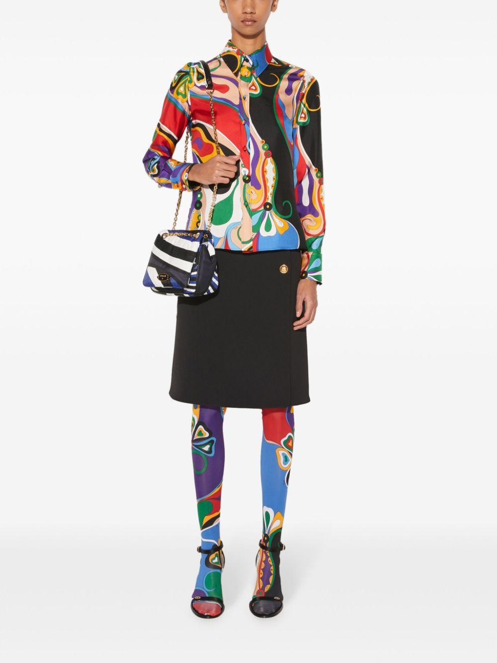 Pucci Shirts Purple Silk