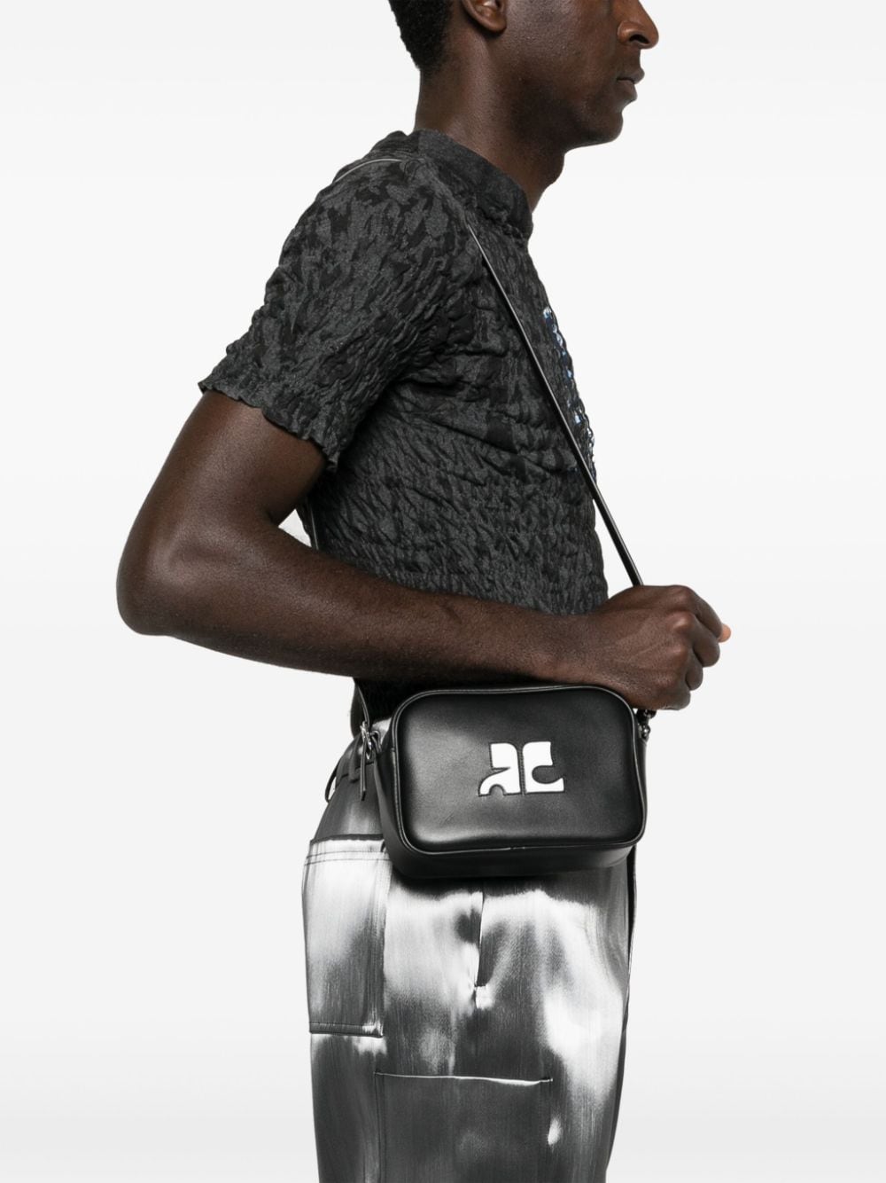 COURREGES RE-EDITION Bags Black Calf Leather