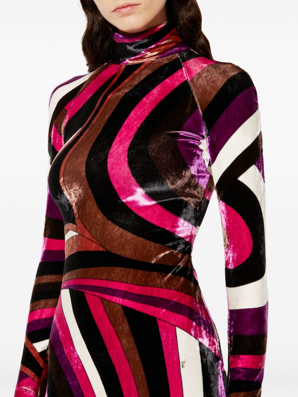 Pucci Dresses Fuchsia Viscose Nylon Elastane
