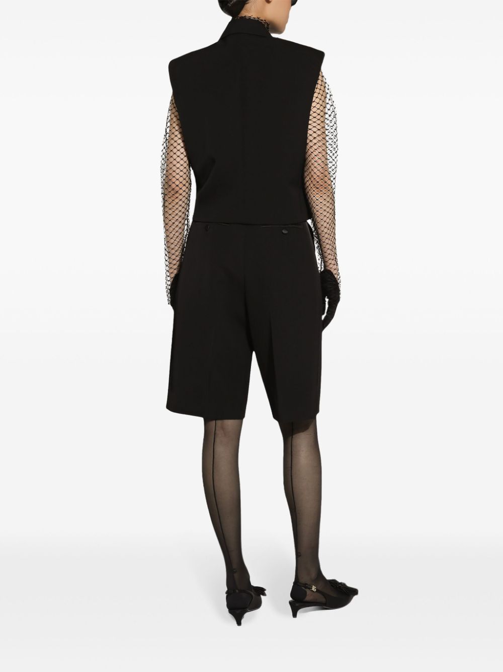 Dolce & Gabbana Sweaters Black Virgin Wool Silk Polyester