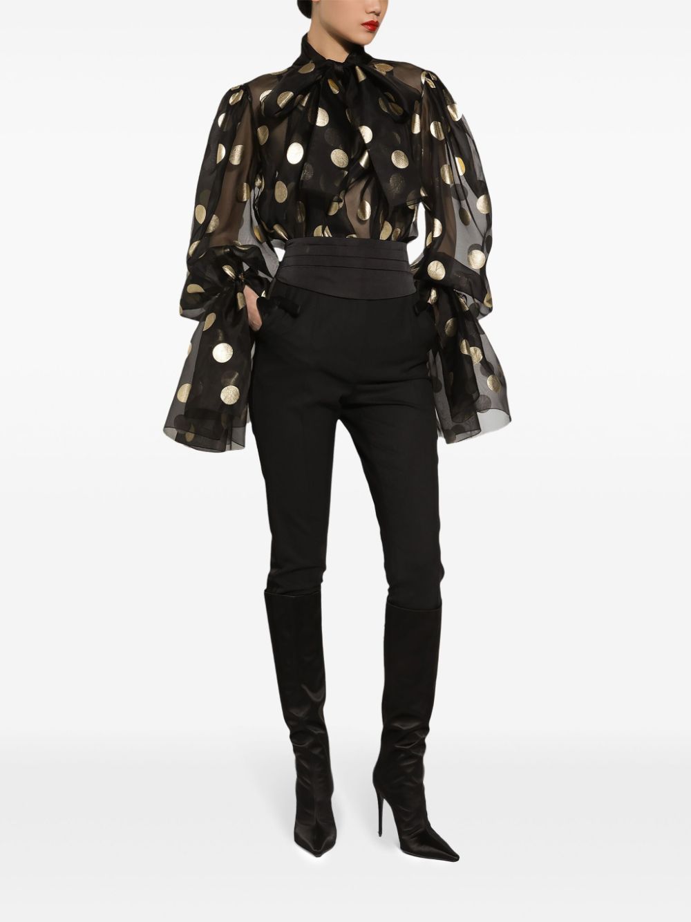 Dolce & Gabbana Shirts Black Silk