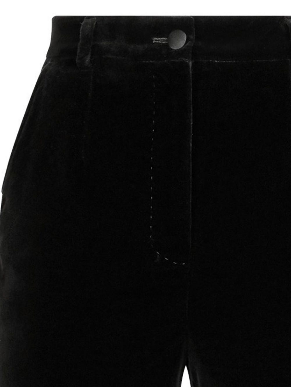 Dolce & Gabbana Trousers Black Cotton Silk Polyester