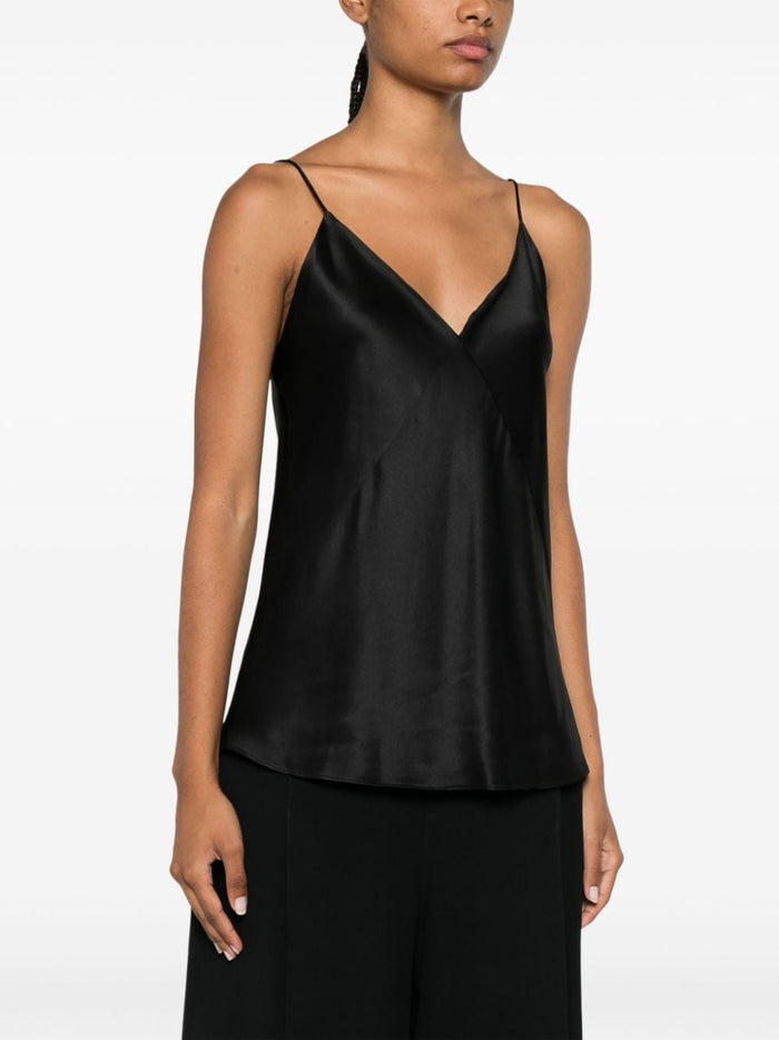MAX MARA PIANOFORTE Top Black Silk