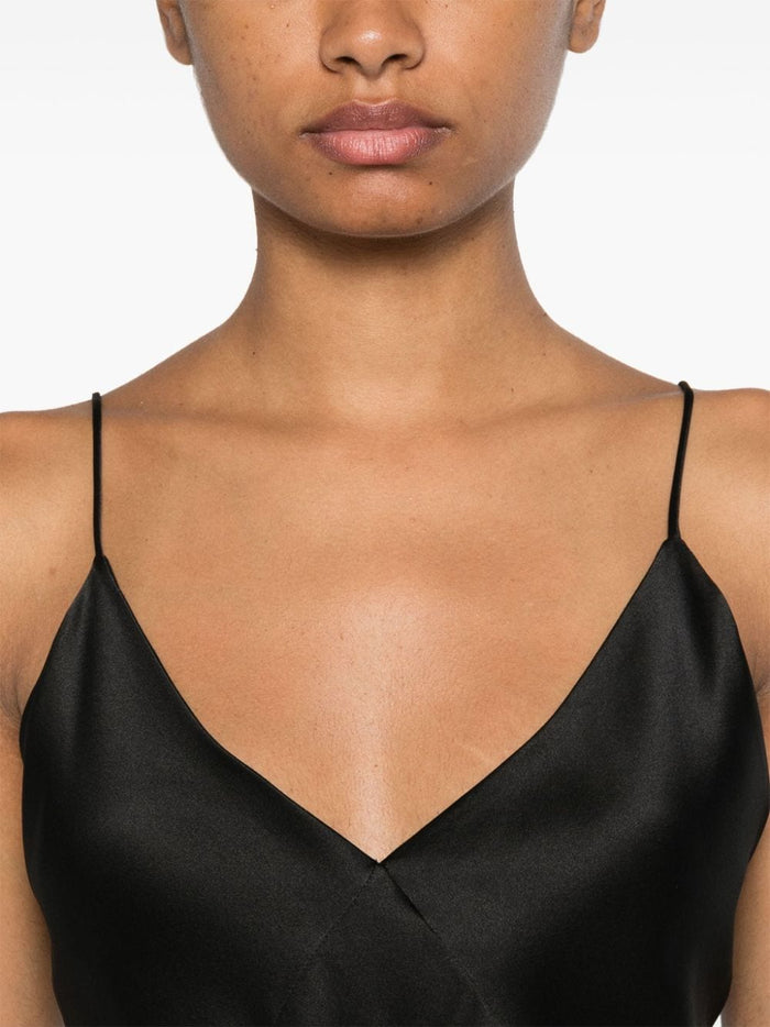 MAX MARA PIANOFORTE Top Black Silk