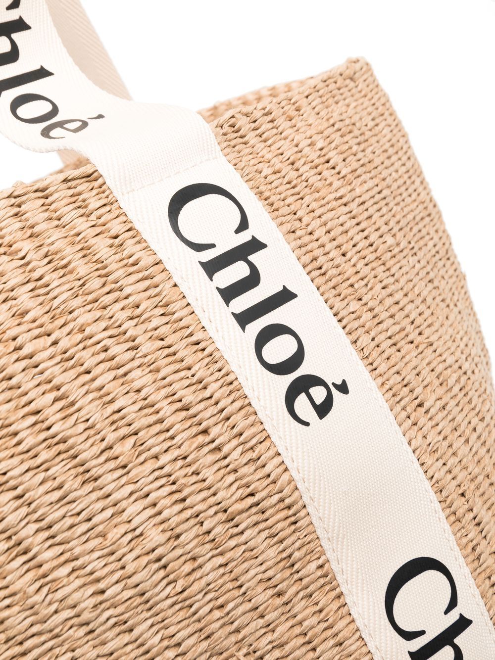 Chloè Bags White Raffia