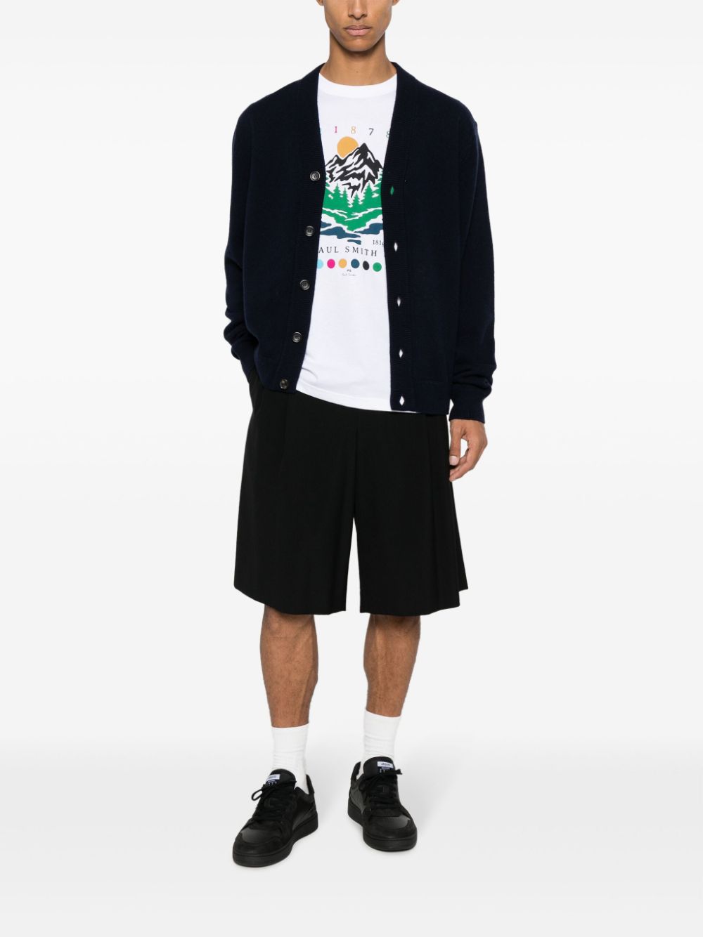 Paul Smith Sweaters Blue Merino Wool