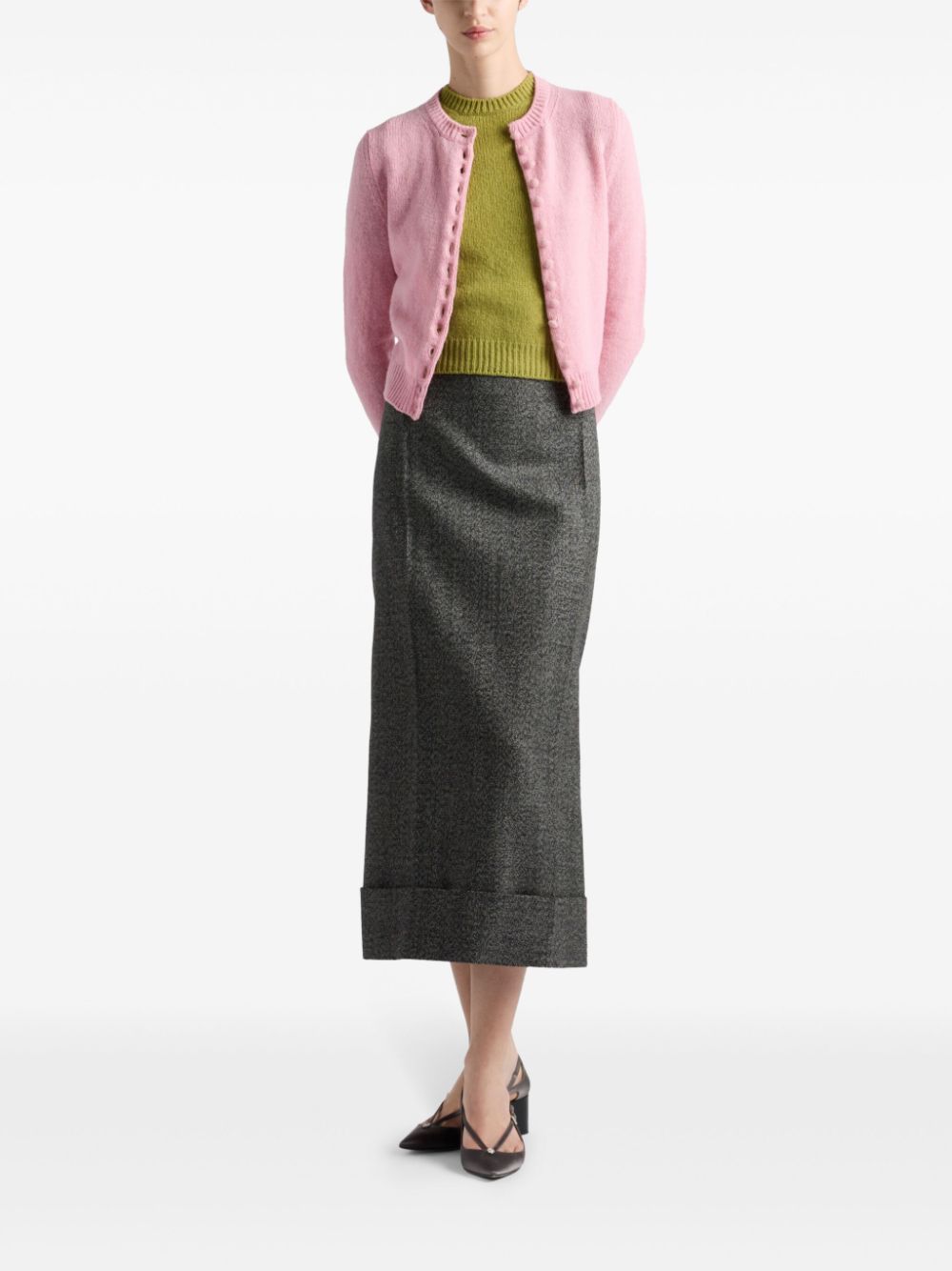Prada Skirts Black Wool