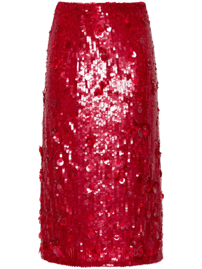 Parosh Skirts Red Polyamide Elastane