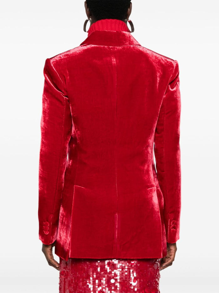 Parosh Jackets Red Viscose Silk