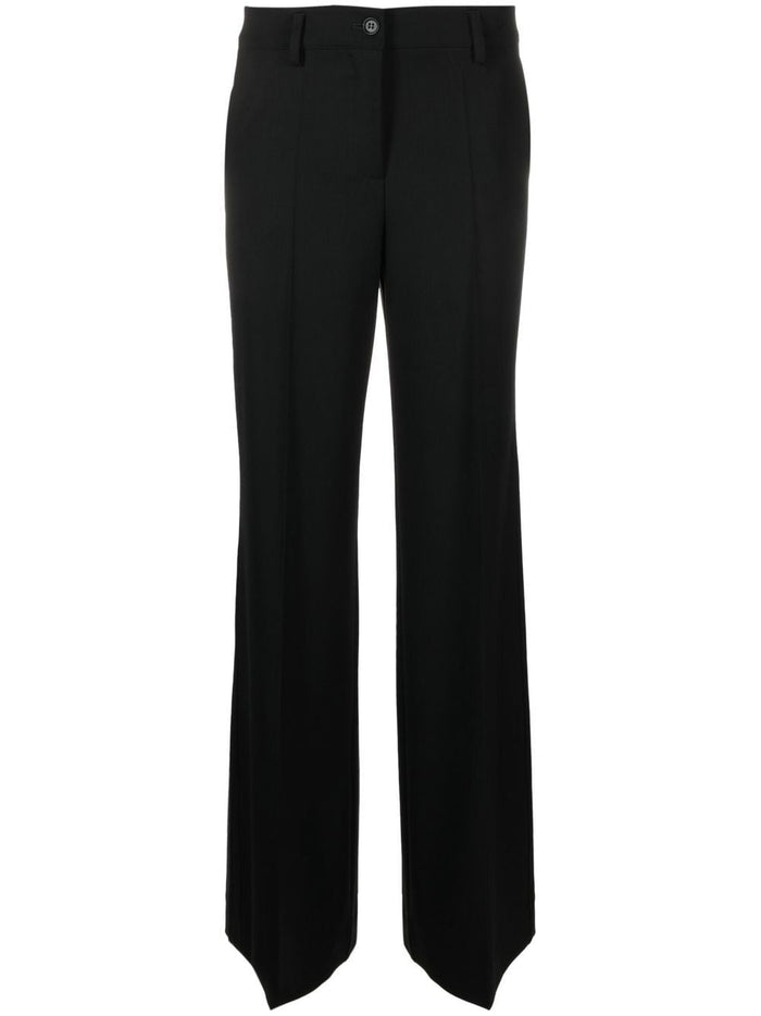 Parosh Trousers Black Virgin Wool Elastane