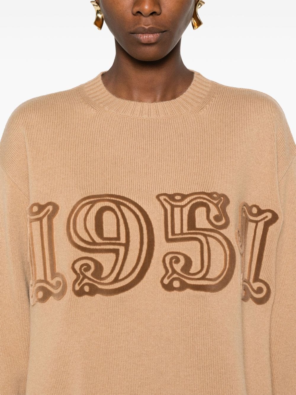 Max Mara Sweaters Camel Wool Cashmere