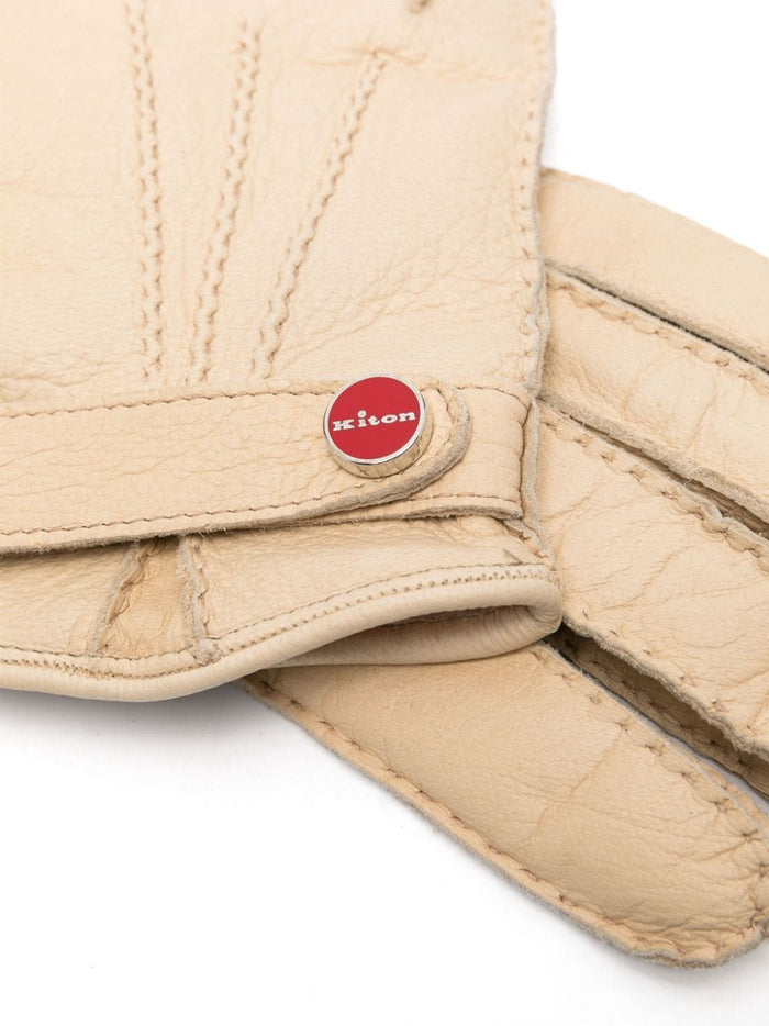 Kiton Gloves Beige Lining: Cashmere