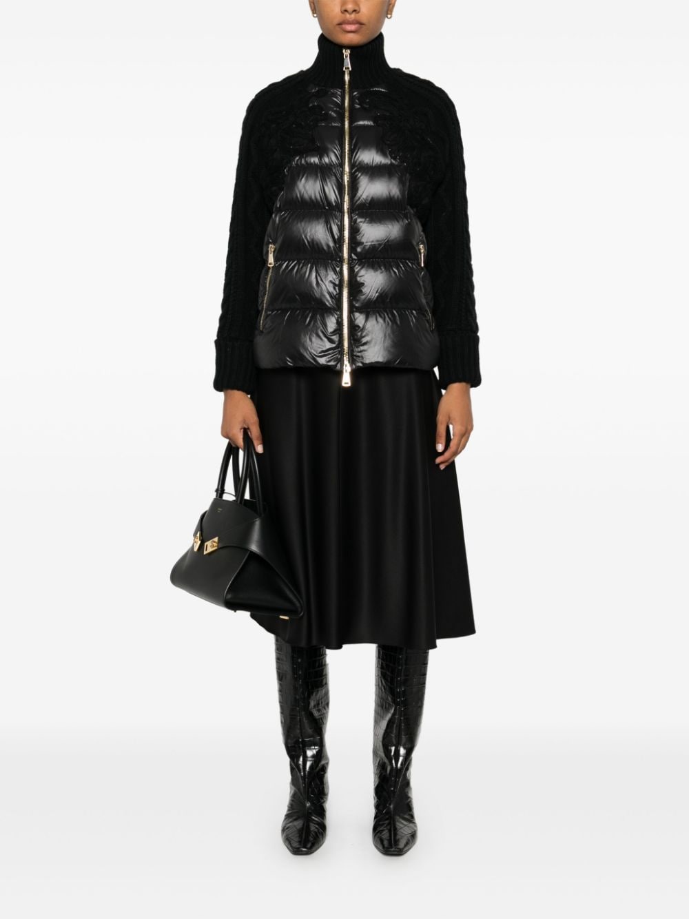 Ermanno Firenze Coats Black Polyamide
