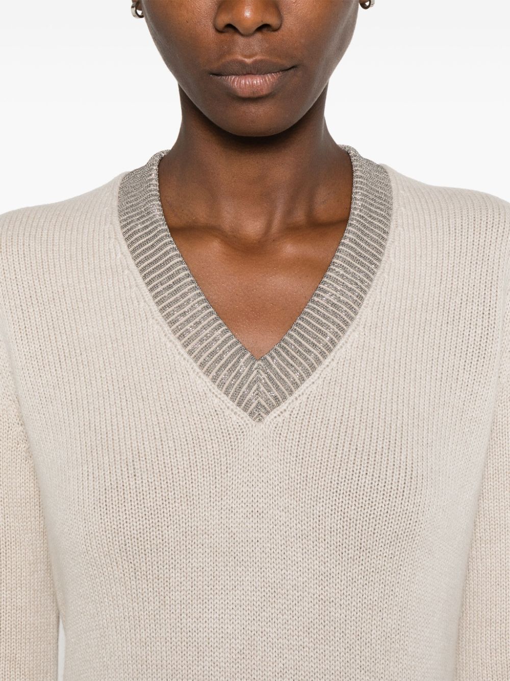 Brunello Cucinelli Sweaters Beige Cashmere