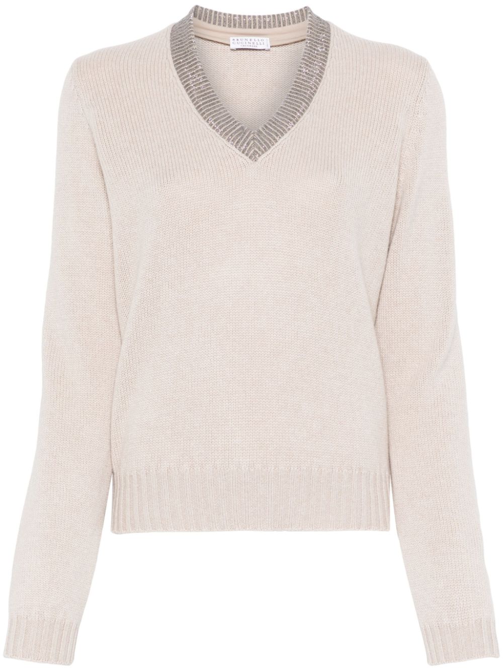 Brunello Cucinelli Sweaters Beige Cashmere