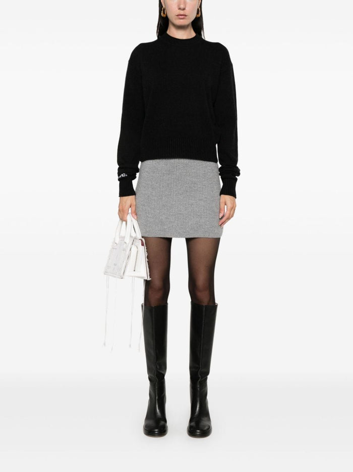 SportMax Skirts Grey Wool Cashmere