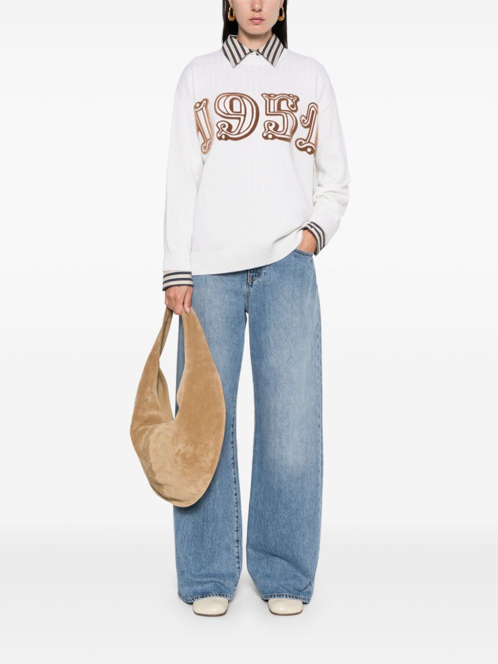 Max Mara Sweaters White Wool Cashmere