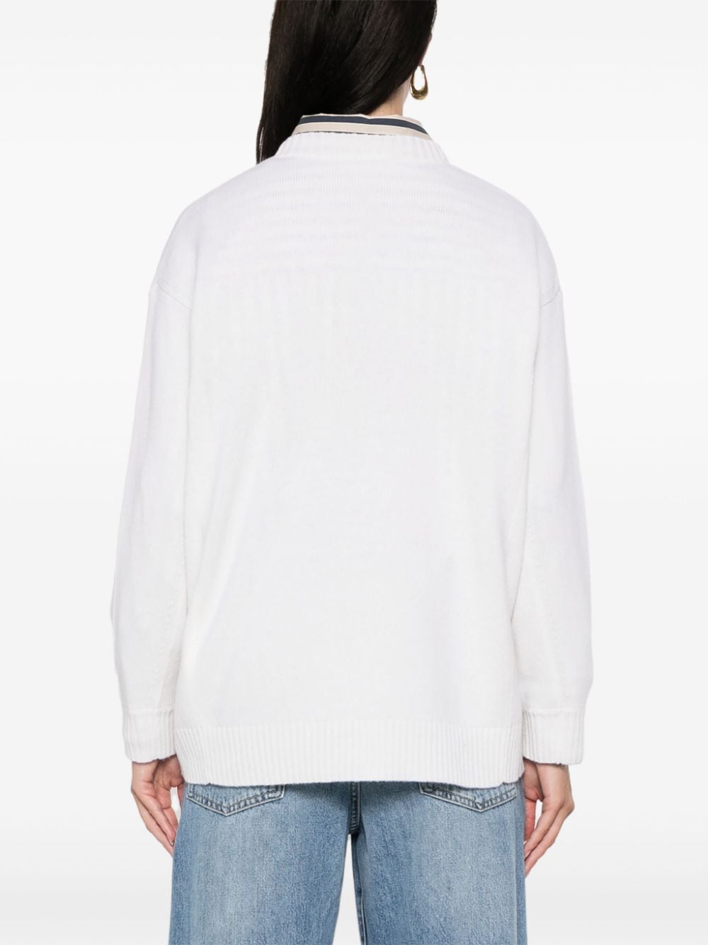Max Mara Sweaters White Wool Cashmere