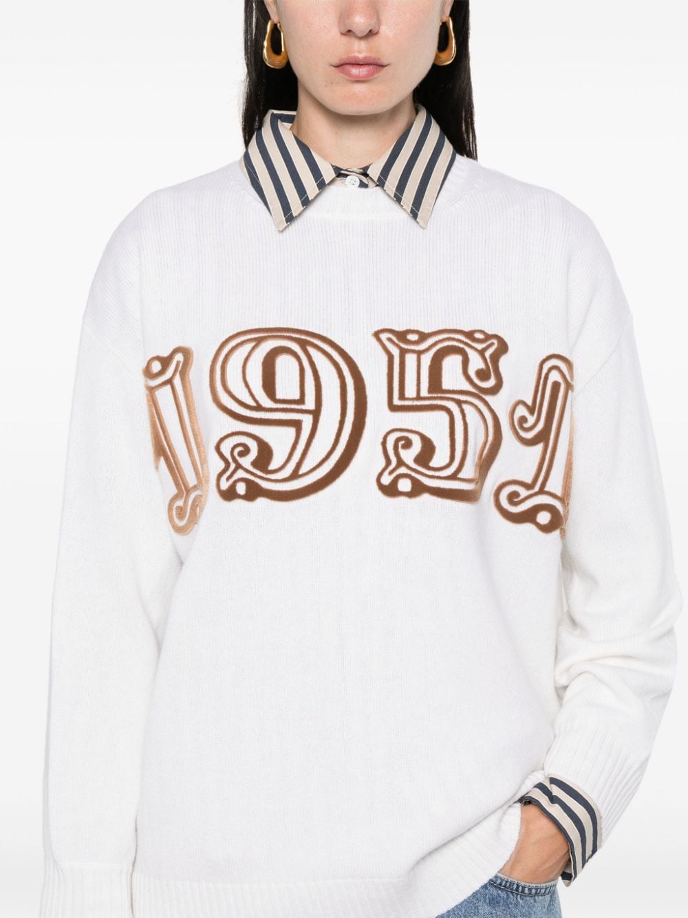 Max Mara Sweaters White Wool Cashmere