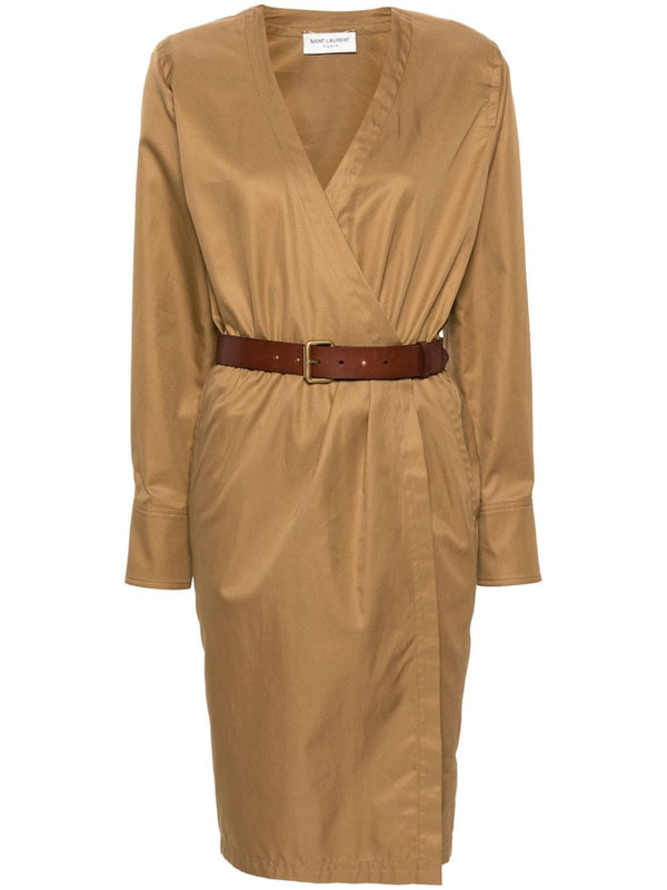 Saint Laurent belted dress
