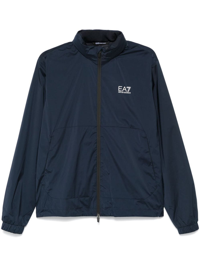 Ea7 Coats Blu Polyester