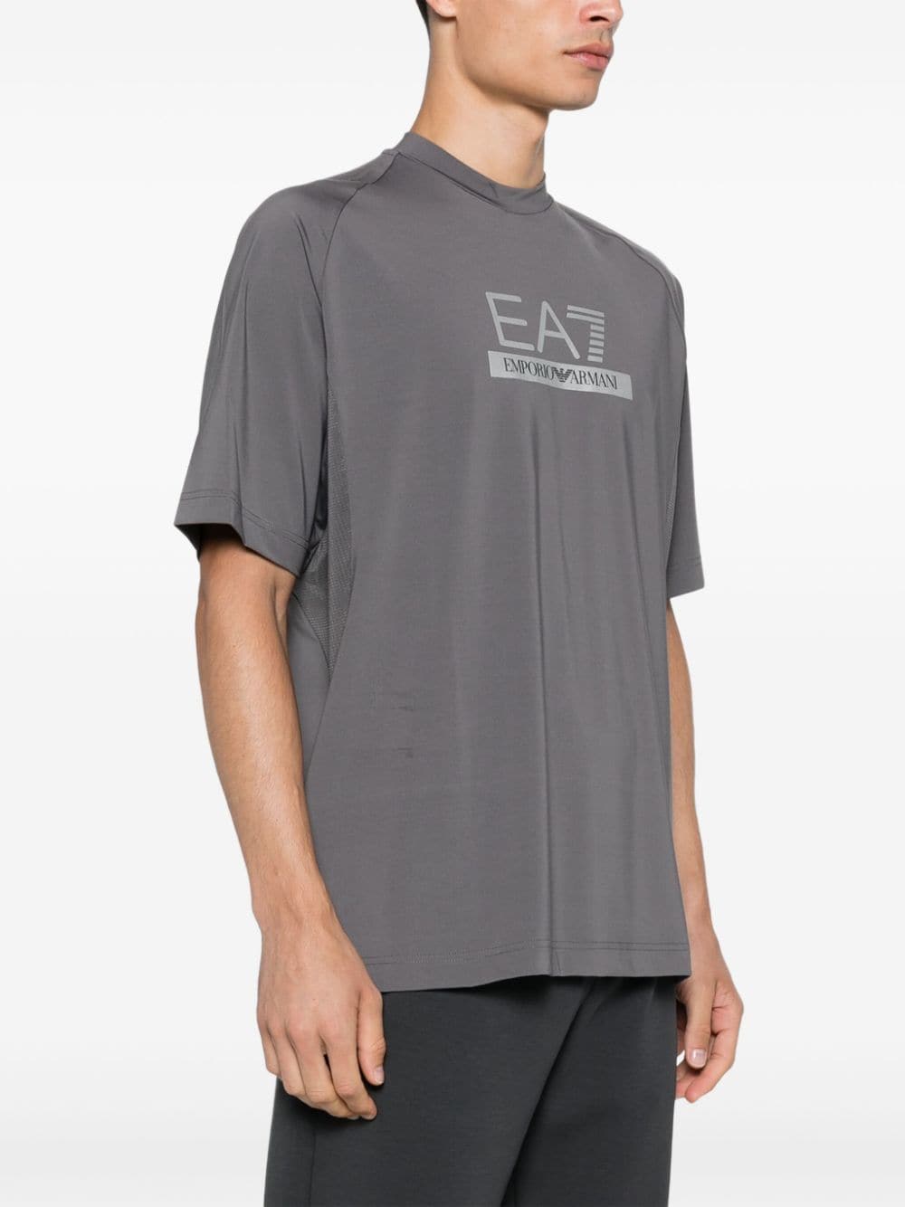 Ea7 T-Shirts And Polos Grigio Polyester