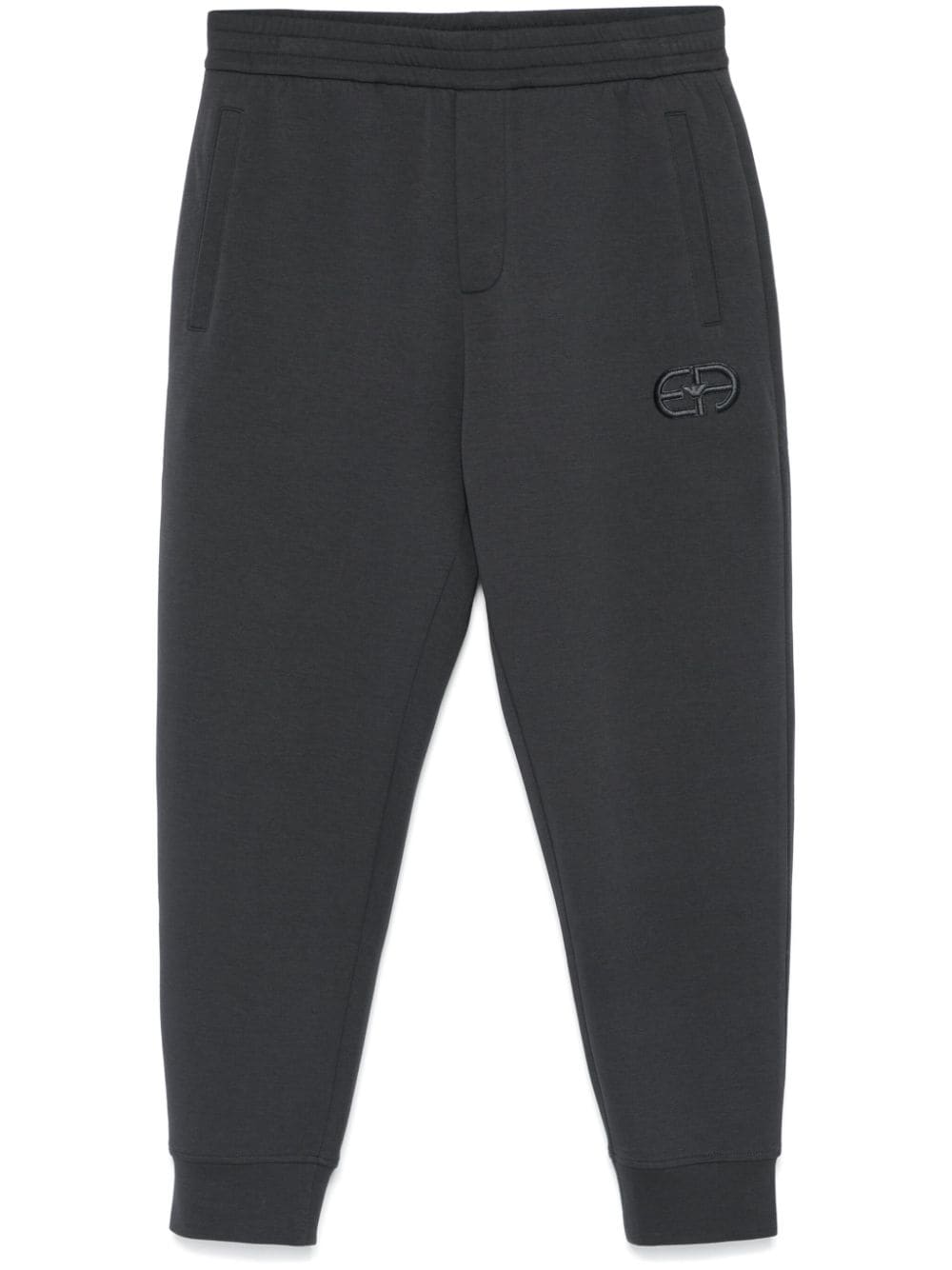 Emporio Armani Trousers Grigio Scuro Cotton