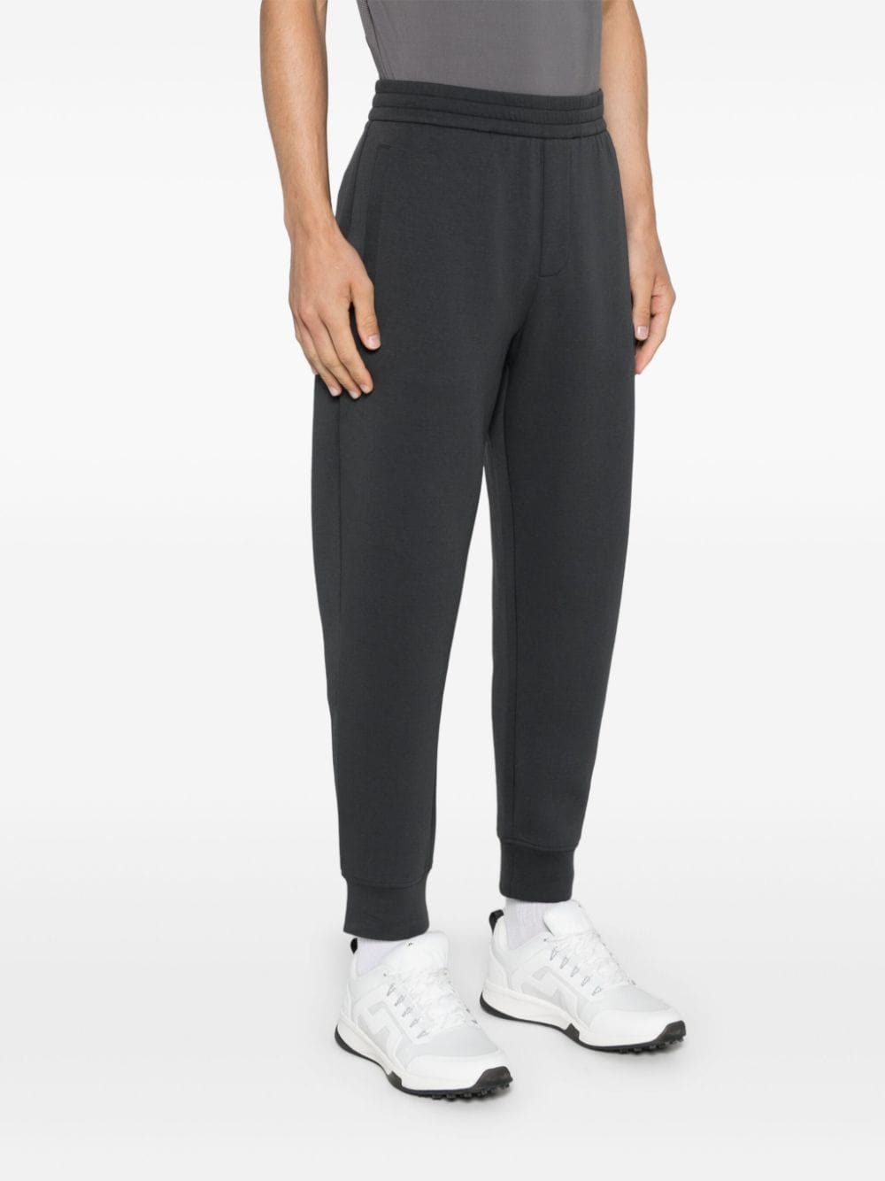 Emporio Armani Trousers Grigio Scuro Cotton