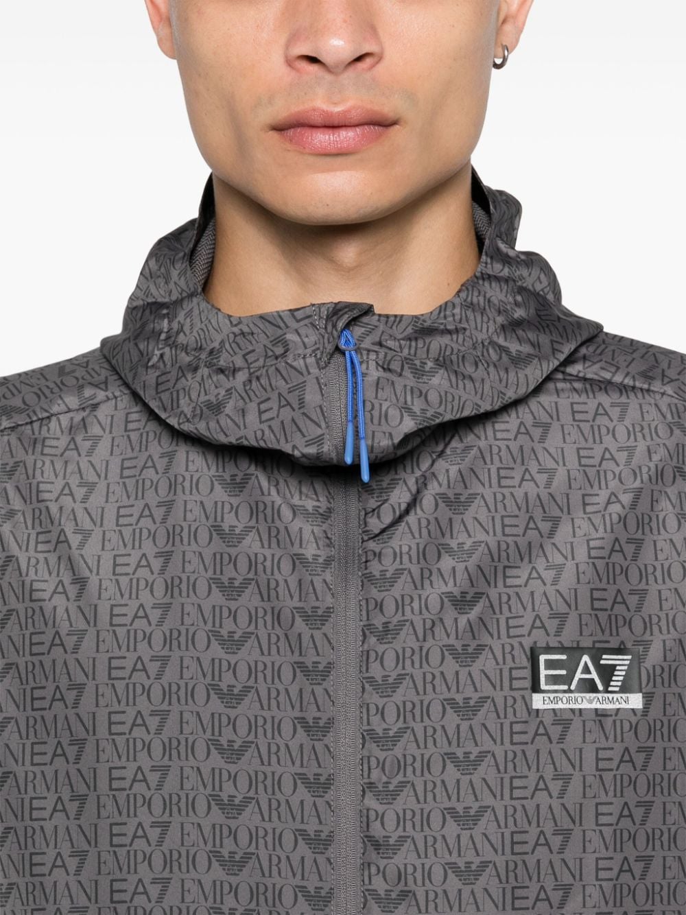 Ea7 Sweaters Grigio Polyester
