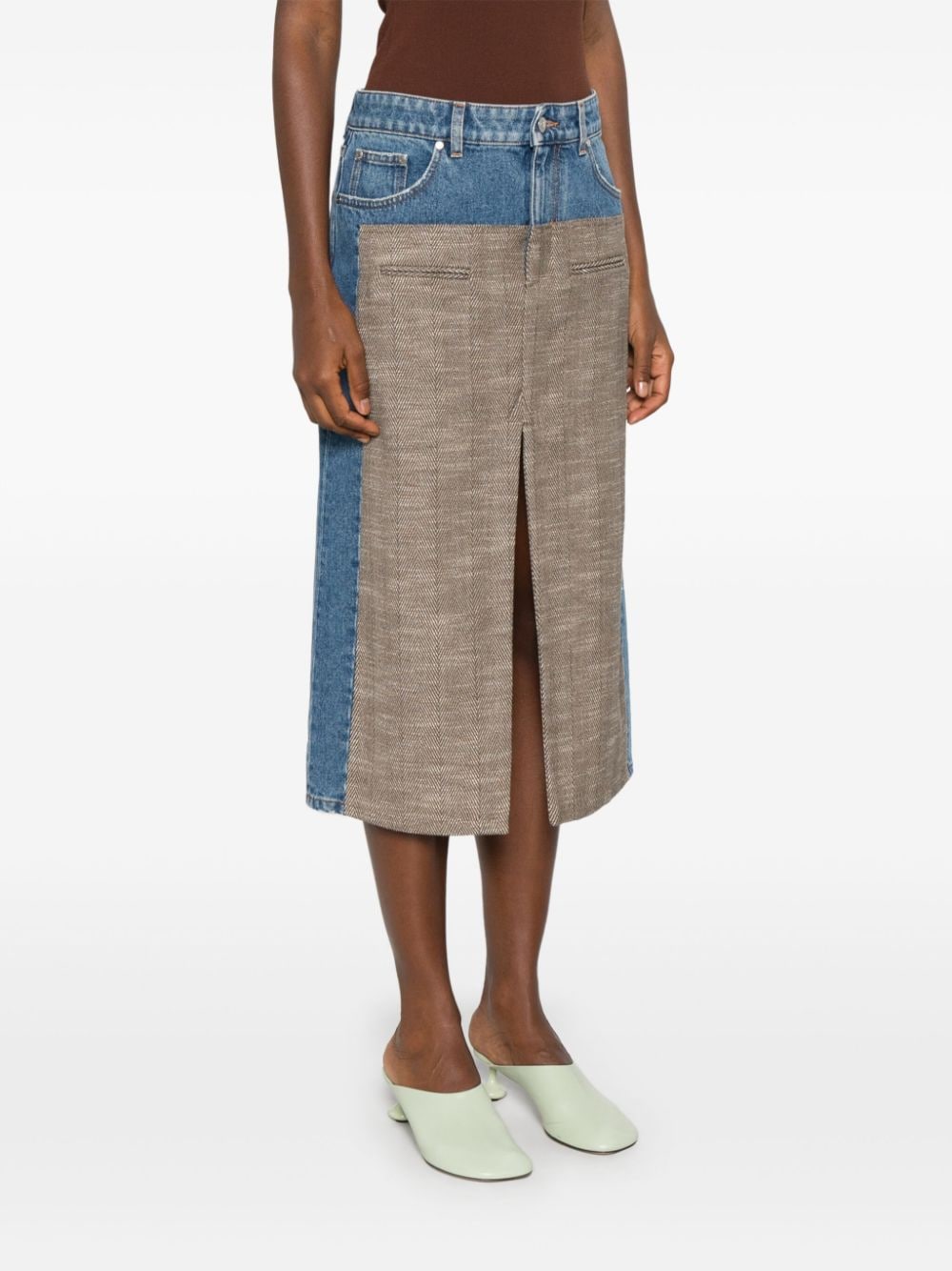 Stella Mccartney Skirts Blue Cotton