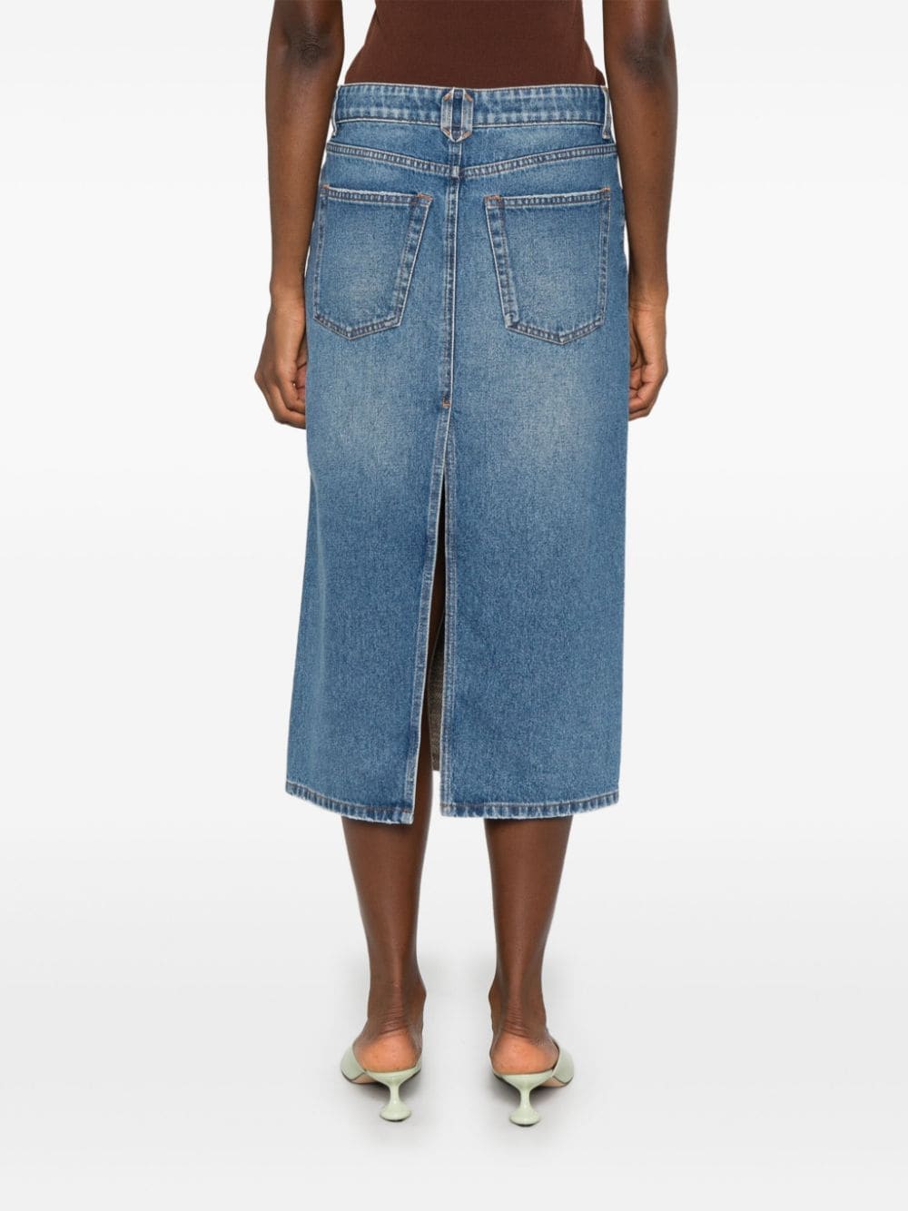 Stella Mccartney Skirts Blue Cotton