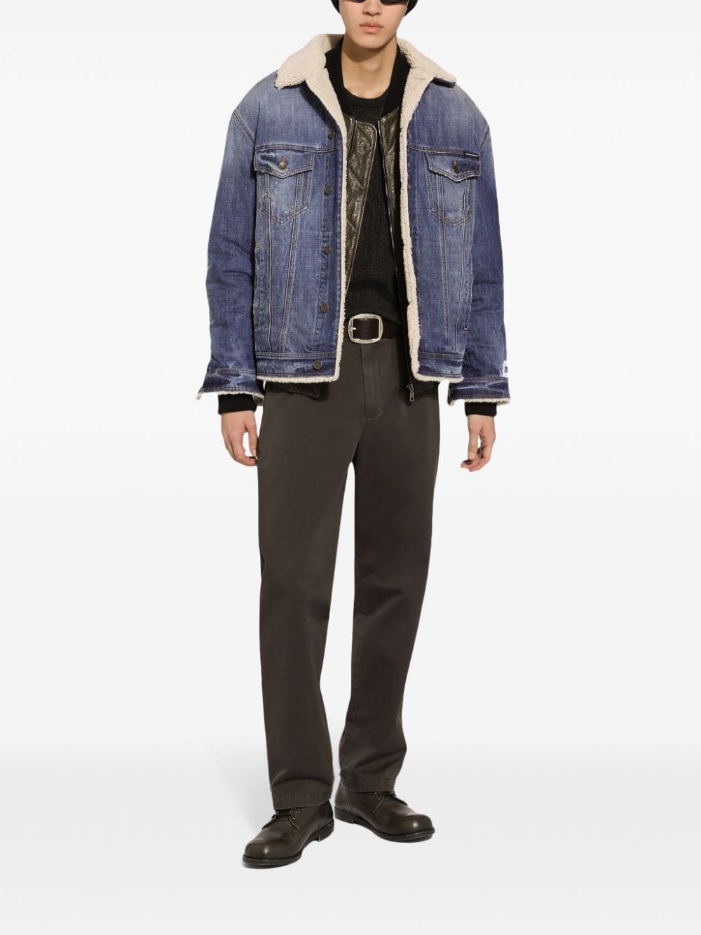 Dolce & Gabbana Coats Blue Fabric