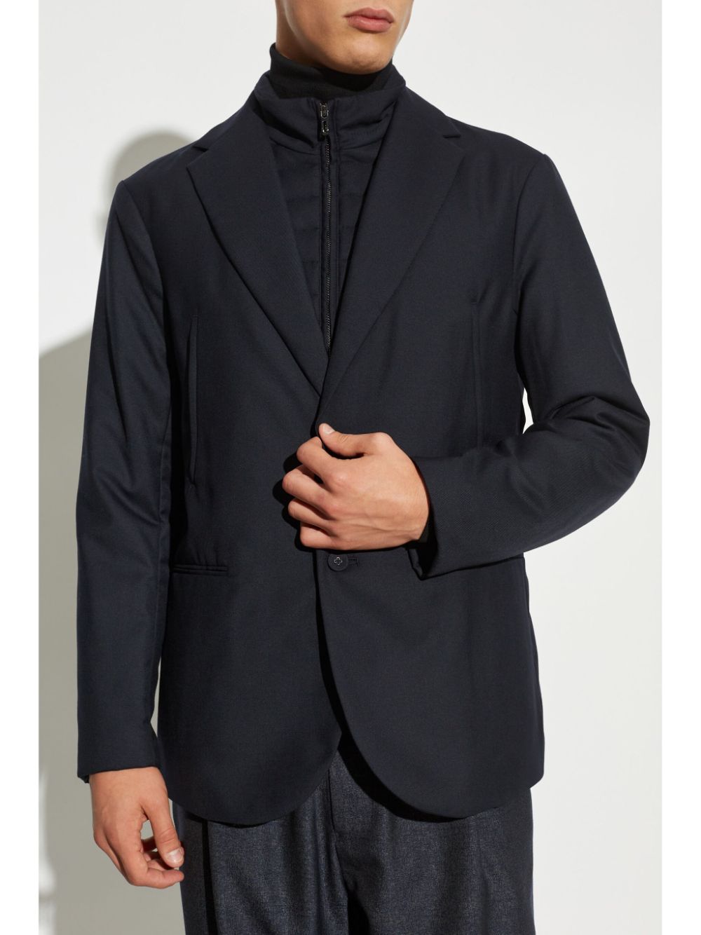 Emporio Armani Capsule Jackets Blu Wool
