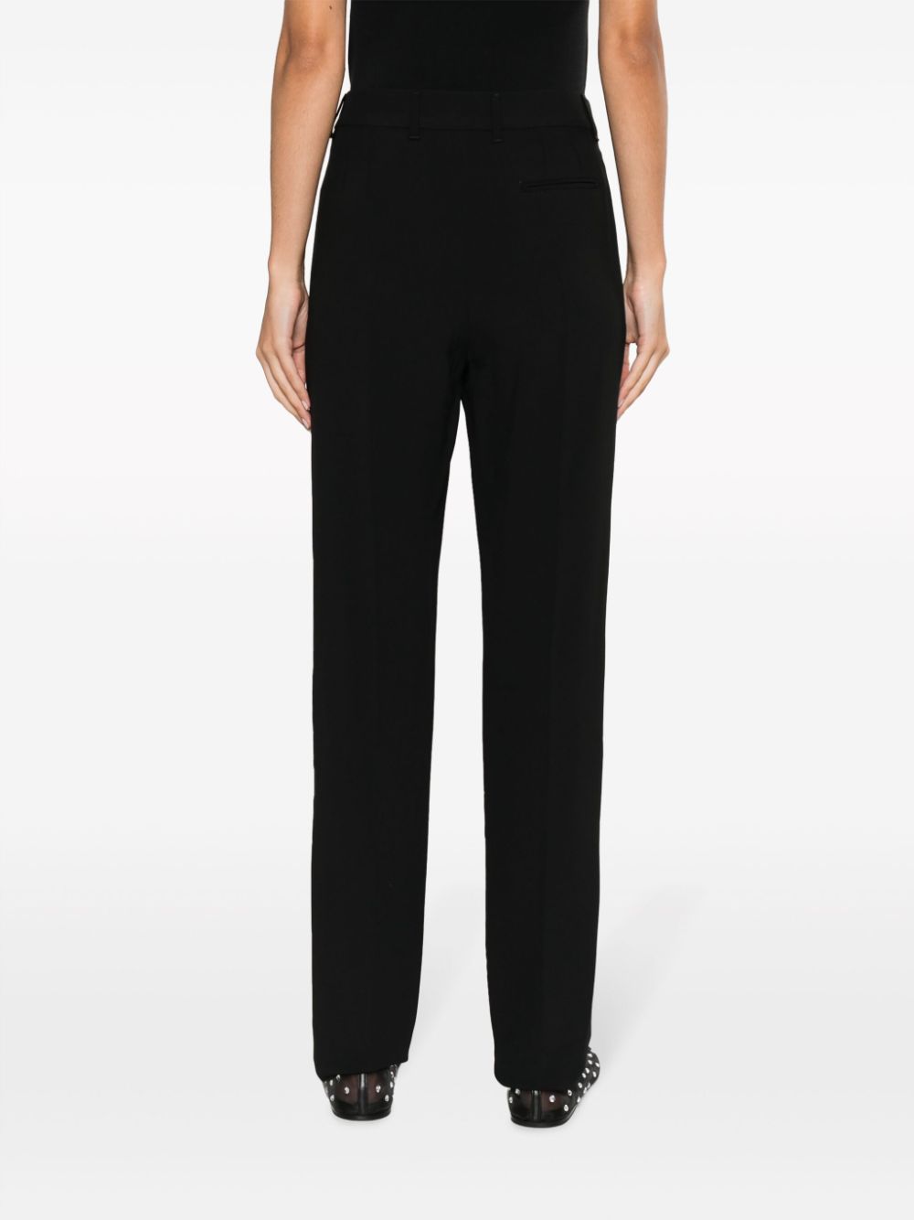 Emporio Armani Trousers Nero Viscose Acetate Elastane